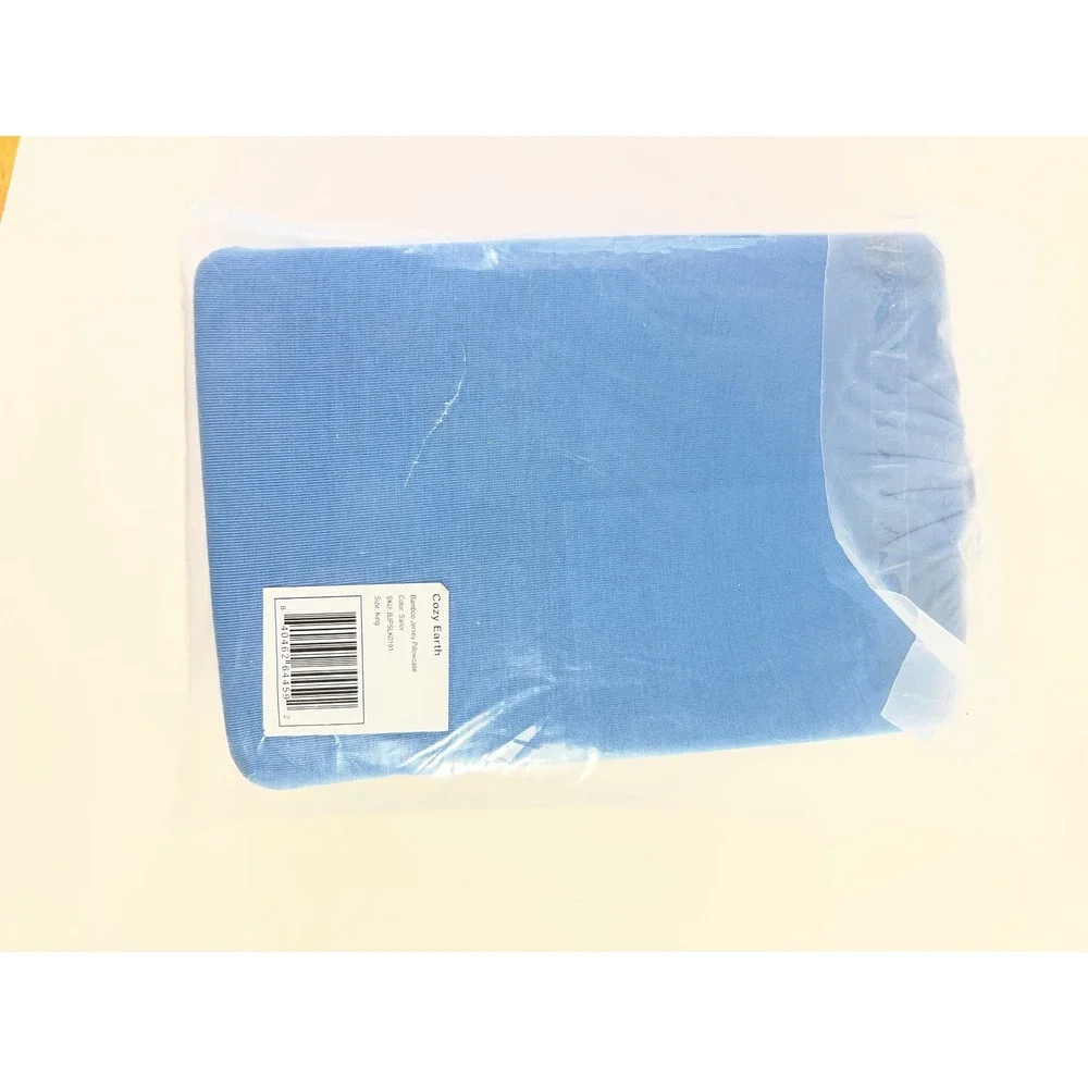 Cozy Earth Bamboo Jersey Pillowcases King Color Sailor Blue NIP